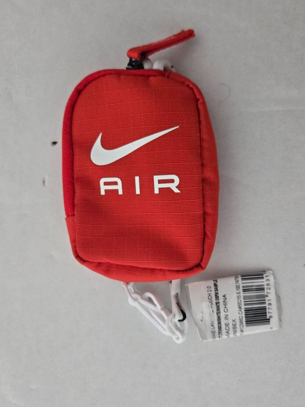 🔥 Nike Air Pouch 2.0 Total Crimson Utility Pouch – SAMPLE – $33